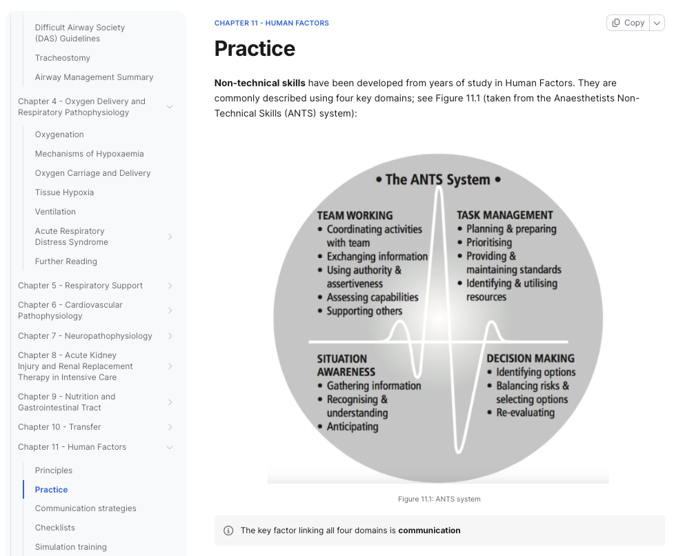 Course manual — human factors